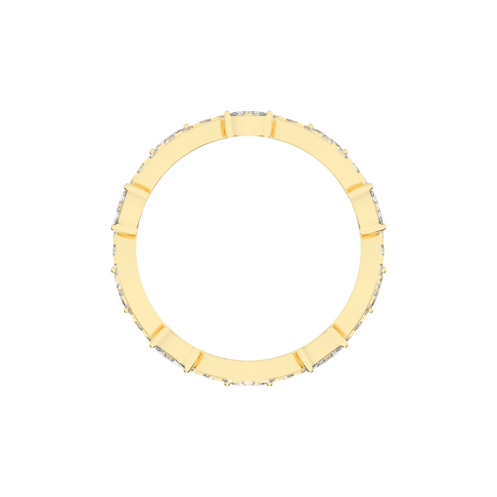 Oriana Winding Bud Marquise Cut Eternity Diamond Ring