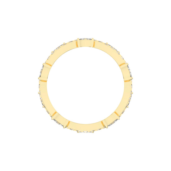 Oriana Winding Bud Marquise Cut Eternity Diamond Ring