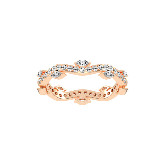 Oriana Winding Bud Marquise Cut Eternity Diamond Ring