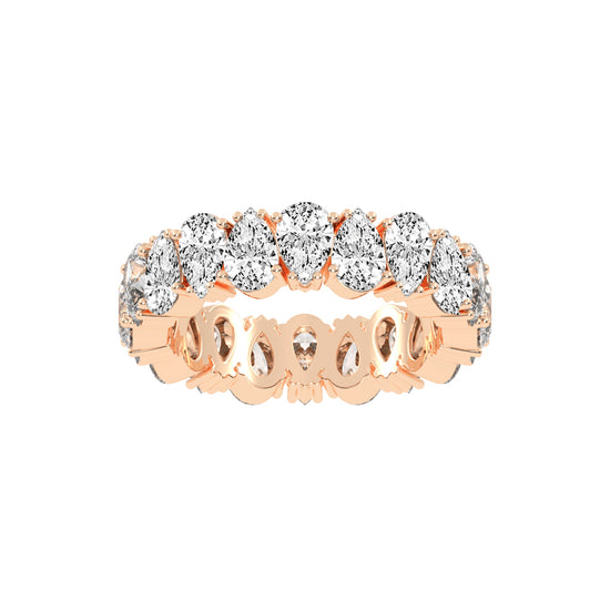 Sorelle Four Prong Pear Cut Eternity Diamond Ring