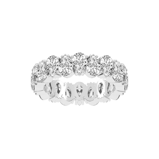 Sorelle Four Prong Pear Cut Eternity Diamond Ring