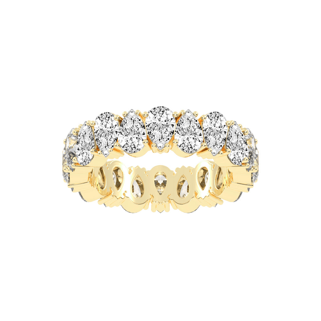 Sorelle Four Prong Pear Cut Eternity Diamond Ring