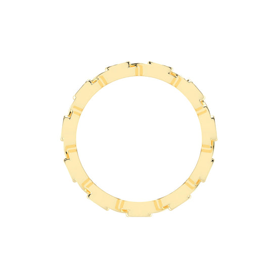 Birthstone Criss- Cross Round Cut Eternity Lab Diamond Ring