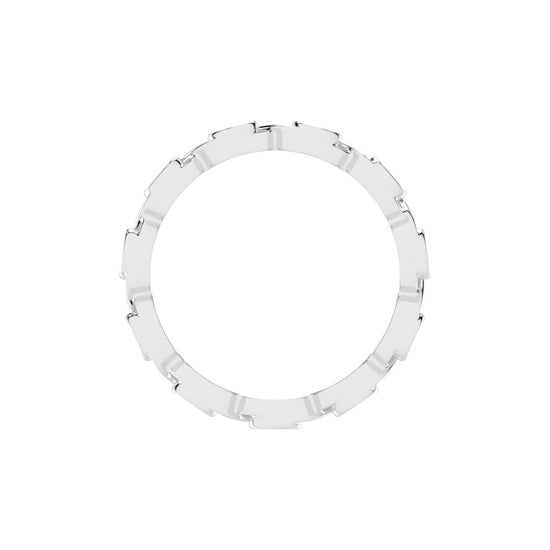 Birthstone Criss Cross Round Cut Eternity Lab Diamond Ring