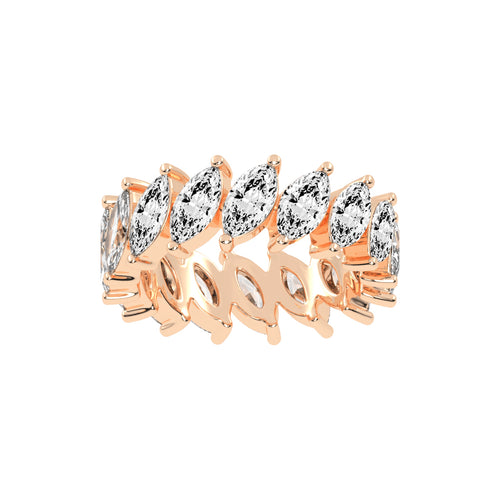 Diona Floating Style Marquise Cut Lab Diamond Ring