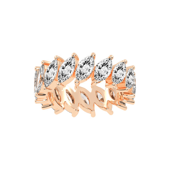 Diona Floating Style Marquise Cut Lab Diamond Ring