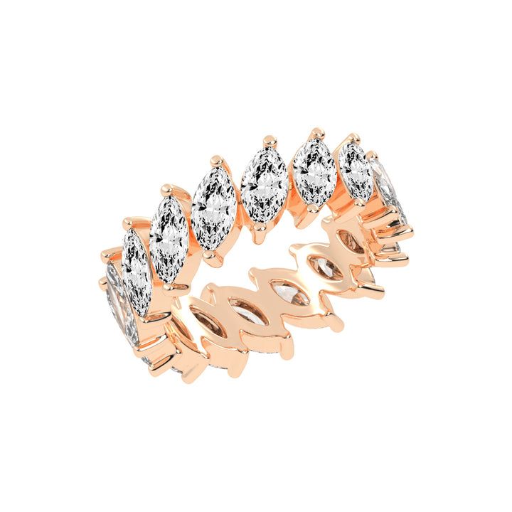 Diona Floating Style Marquise Cut Lab Diamond Ring