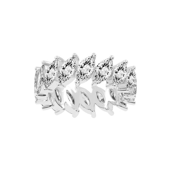 Diona Floating Style Marquise Cut Lab Diamond Ring