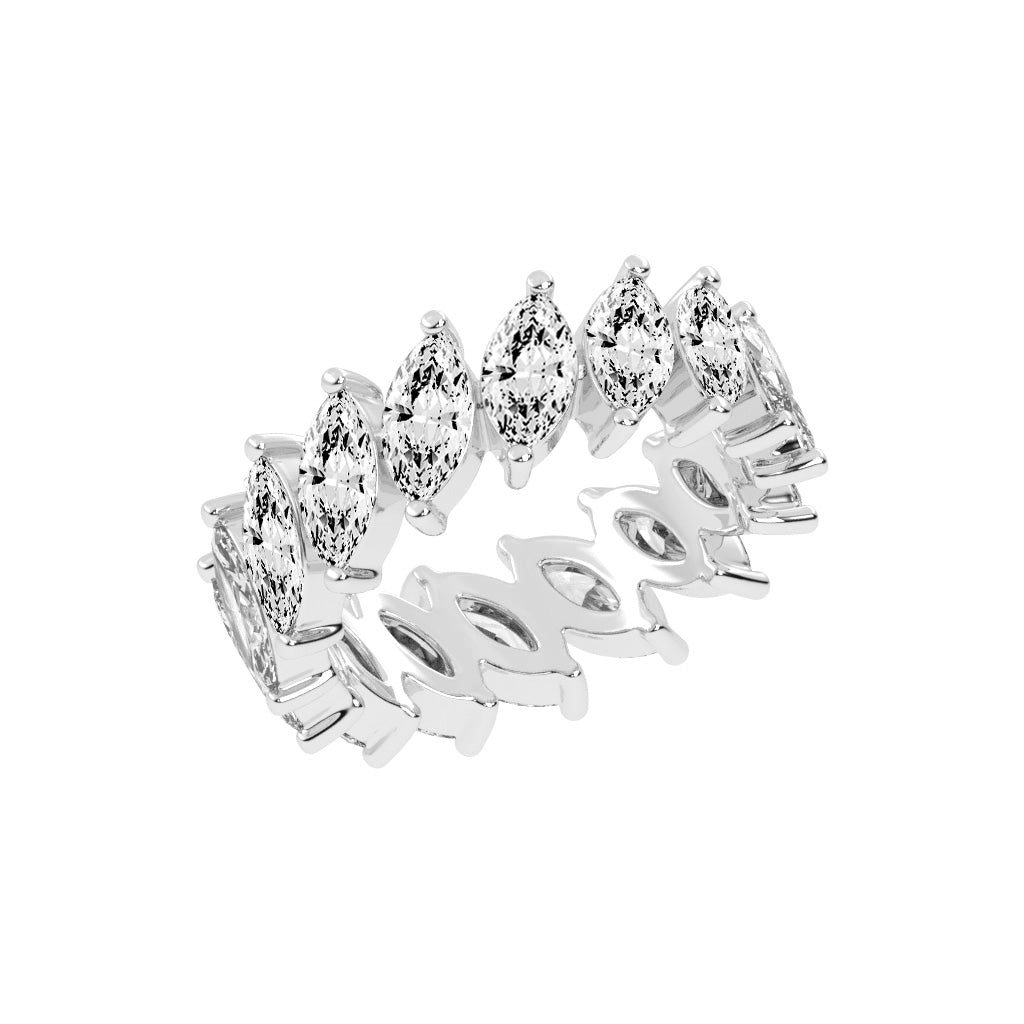 Diona Floating Style Marquise Cut Lab Diamond Ring