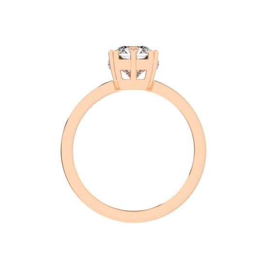 Solatriair Radiant Shape Lab Diamond Ring