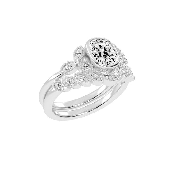 Sidia Cushion Cut Side Stone Lab Diamond Ring
