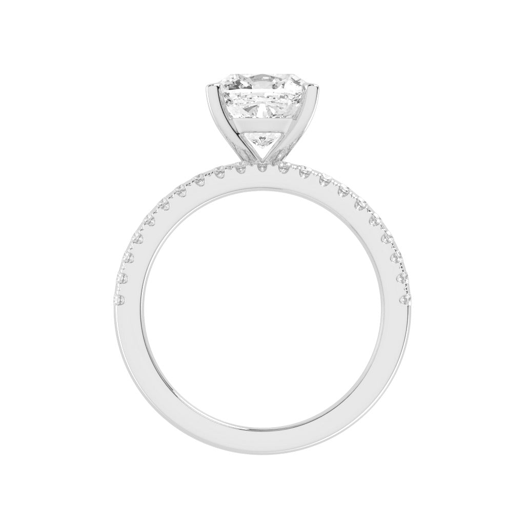 Eternissea Cushion Cut Engagement Lab Diamond Ring