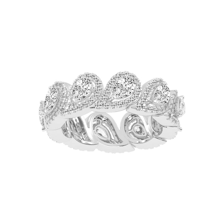 Elista Pear Shape Eternity Lab Diamond Ring