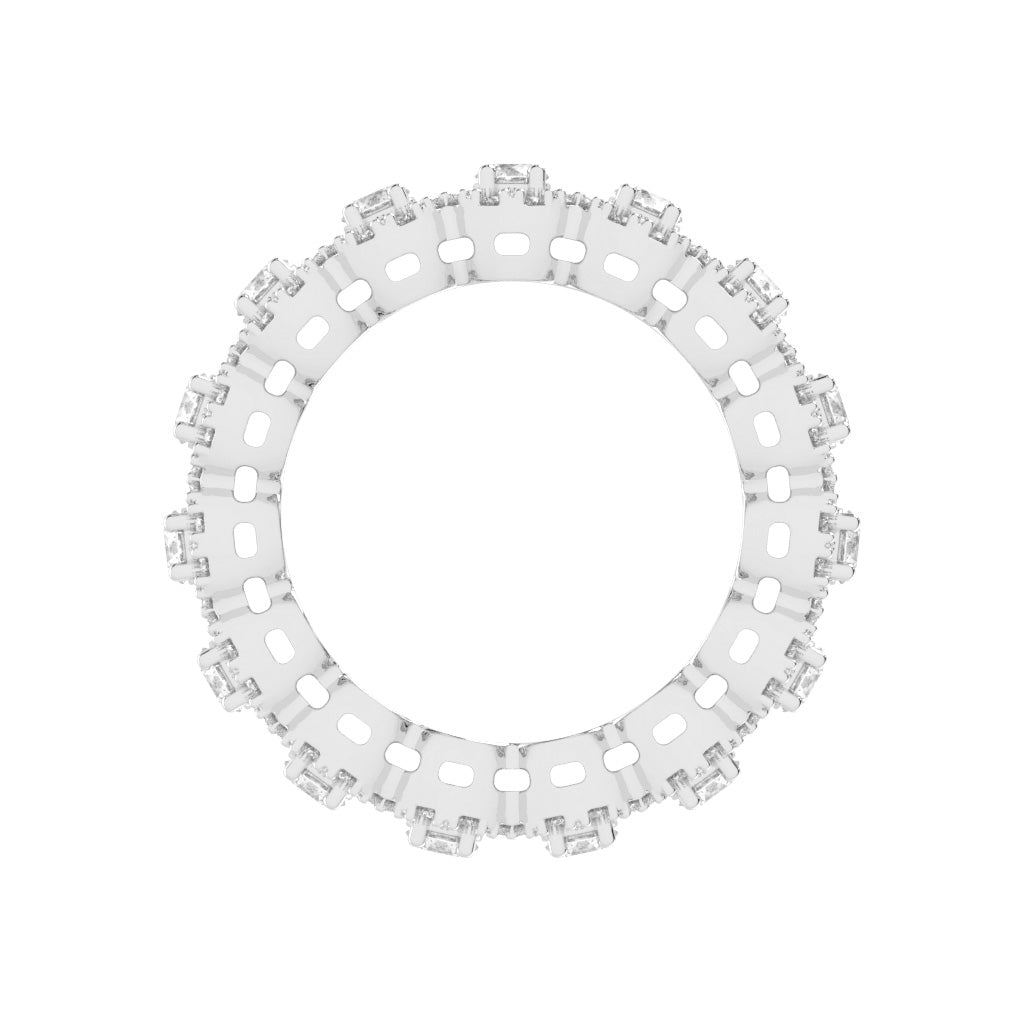 Saphira Round Cut Eternity Lab Diamond Ring