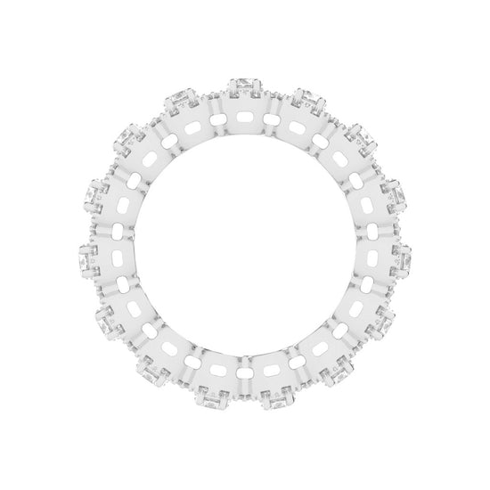 Saphira Round Cut Eternity Lab Diamond Ring