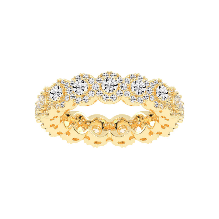 Saphira Round Cut Eternity Lab Diamond Ring
