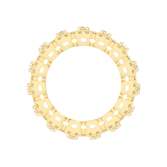 Saphira Round Cut Eternity Lab Diamond Ring
