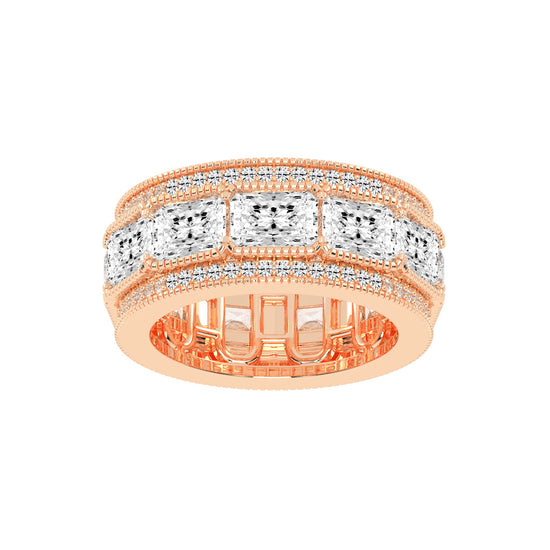 Evoria Radiant Cut Eternity Lab Diamond Ring