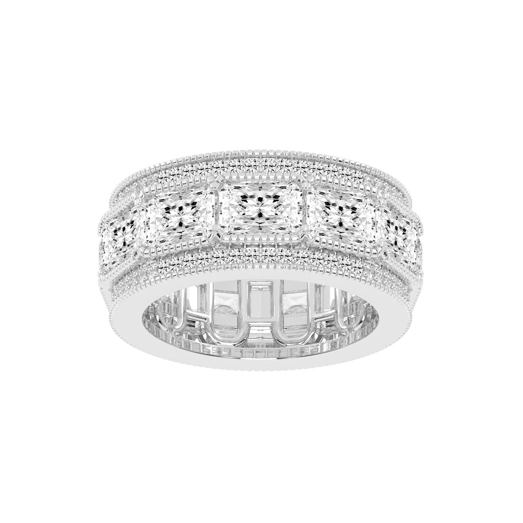 Evoria Radiant Cut Eternity Lab Diamond Ring