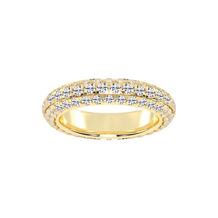 Evalise Three Row Eternity Lab Diamond Ring