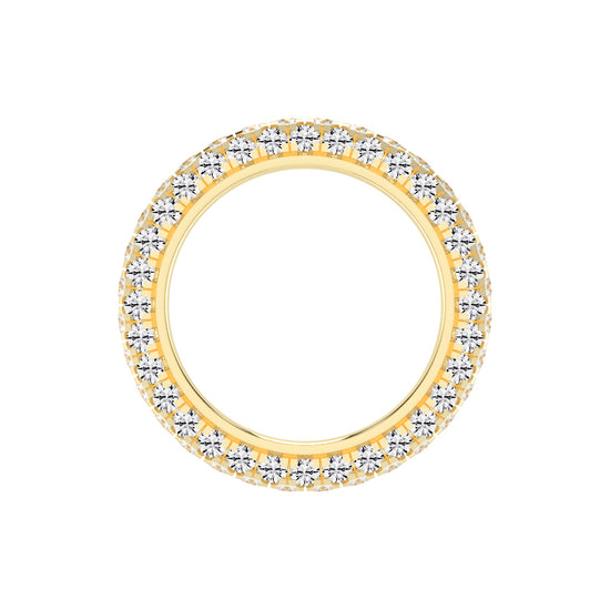 Evalise Three Row Eternity Lab Diamond Ring