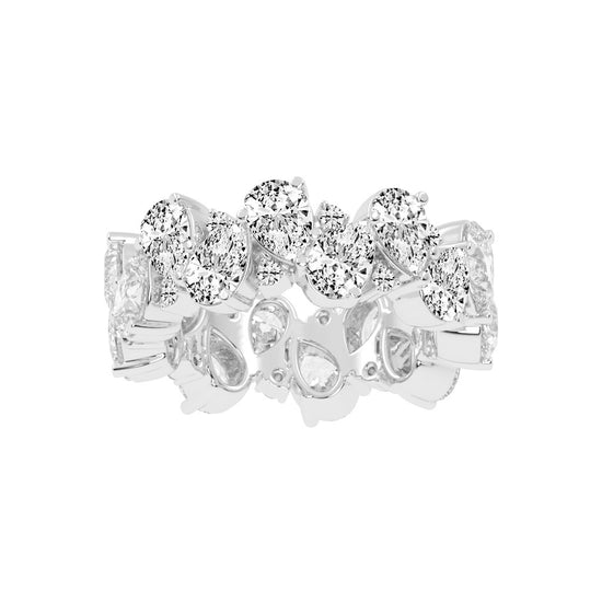 Amarise Pear Cut Eternity Lab Diamond Ring