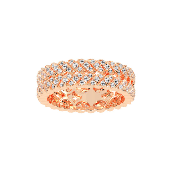 Iselle  Round Cut Eternity Lab Diamond Ring