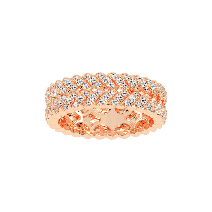 Iselle  Round Cut Eternity Lab Diamond Ring