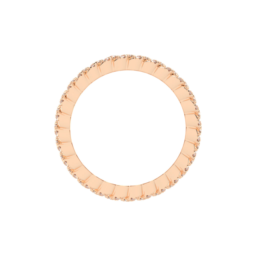 Iselle  Round Cut Eternity Lab Diamond Ring