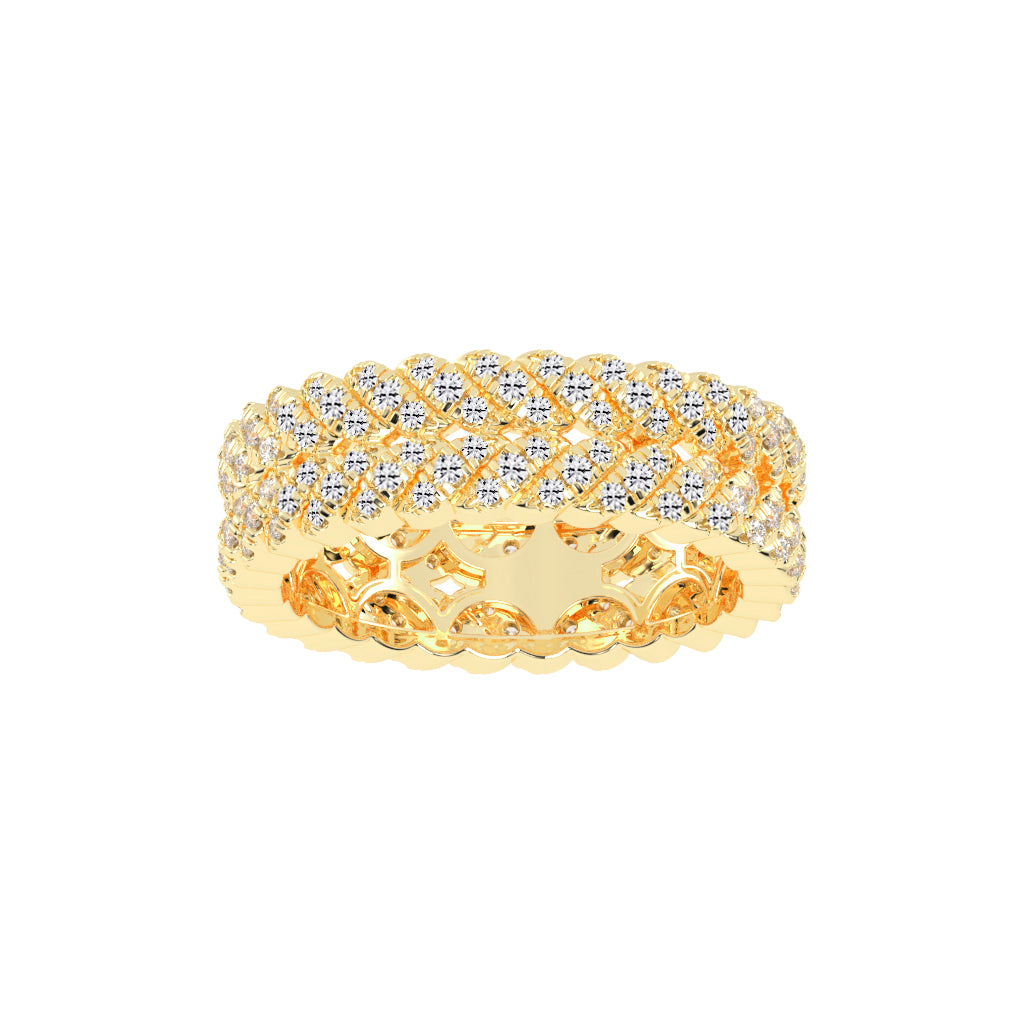 Iselle  Round Cut Eternity Lab Diamond Ring