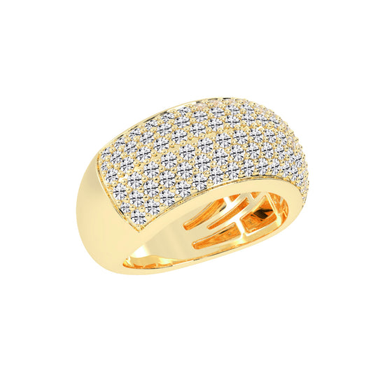 Lustriva Round Cut Cocktail Diamond Ring