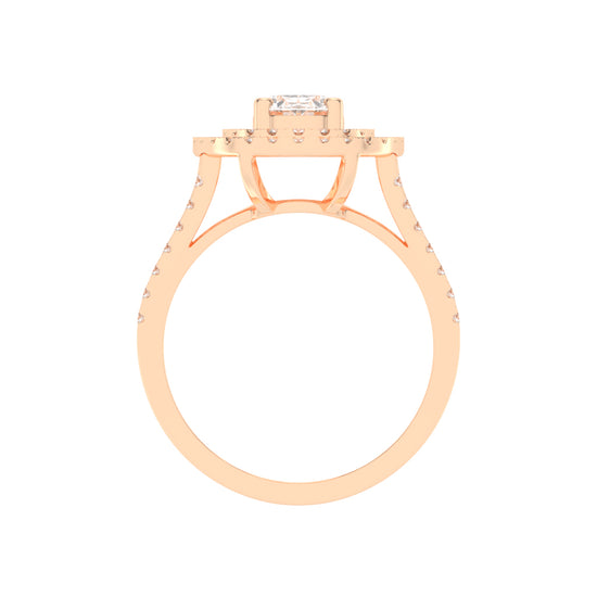 Glimvora Oval Cut Cocktail Lab Diamond Ring