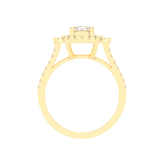 Glimvora Oval Cut Cocktail Lab Diamond Ring