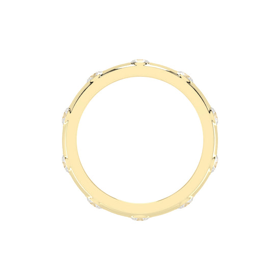 Jovian Round Gypsy Eternity Lab Diamond Ring