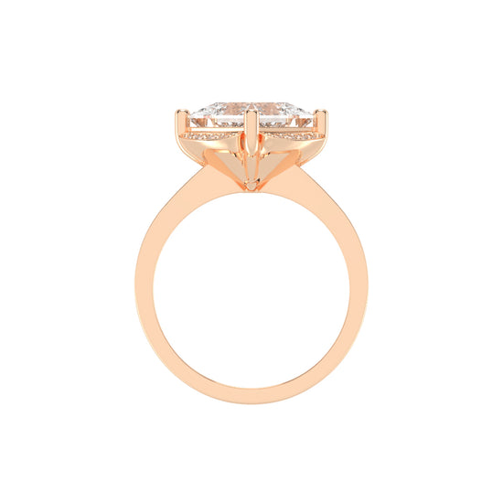 Diamelix Princess Cut Classic Lab Diamond Ring