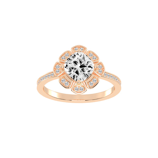 Luxviora Cushion Shape Casual Lab Diamond Ring
