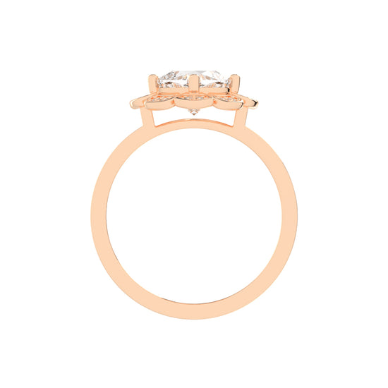 Luxviora Cushion Shape Casual Lab Diamond Ring