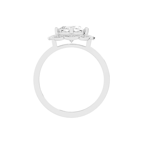 Luxviora Cushion Shape Casual Lab Diamond Ring