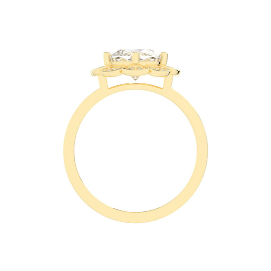 Luxviora Cushion Shape Casual Lab Diamond Ring