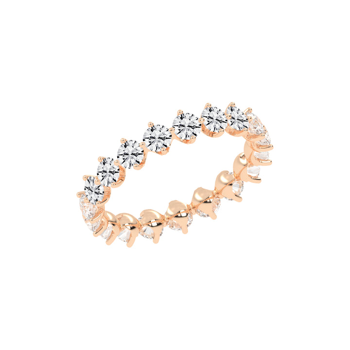 Altessa Shared Prong Round Cut Lab Diamond Ring