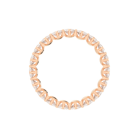 Altessa Shared Prong Round Cut Lab Diamond Ring