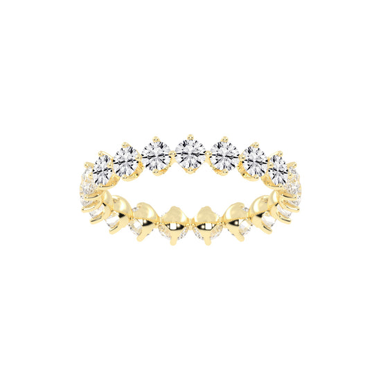 Altessa Shared Prong Round Cut Lab Diamond Ring
