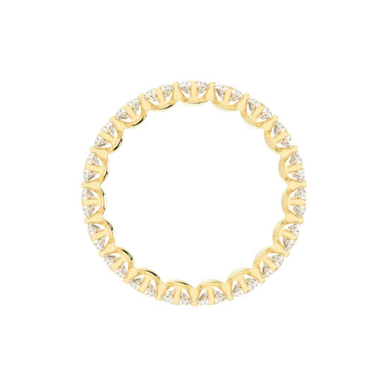 Altessa Shared Prong Round Cut Lab Diamond Ring