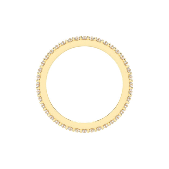 Celenia Five Prong Round Cut Eternity Diamond Ring