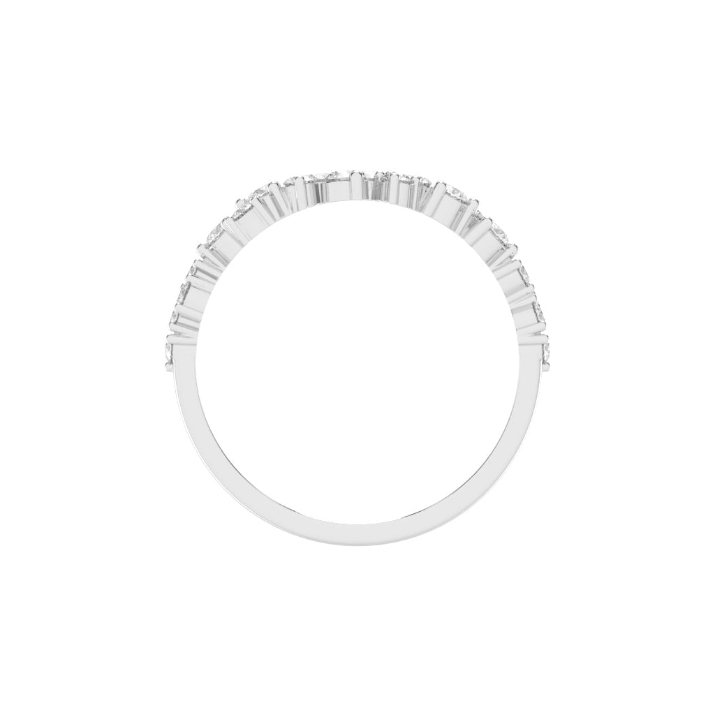 Viraine Three Prong Round Cut Eternity Lab Diamond Ring