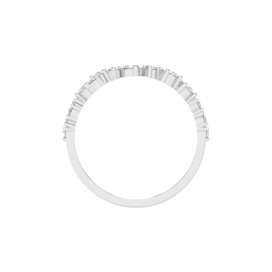 Viraine Three Prong Round Cut Eternity Lab Diamond Ring