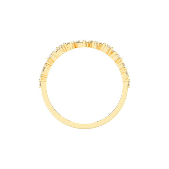 Viraine Three Prong Round Cut Eternity Lab Diamond Ring
