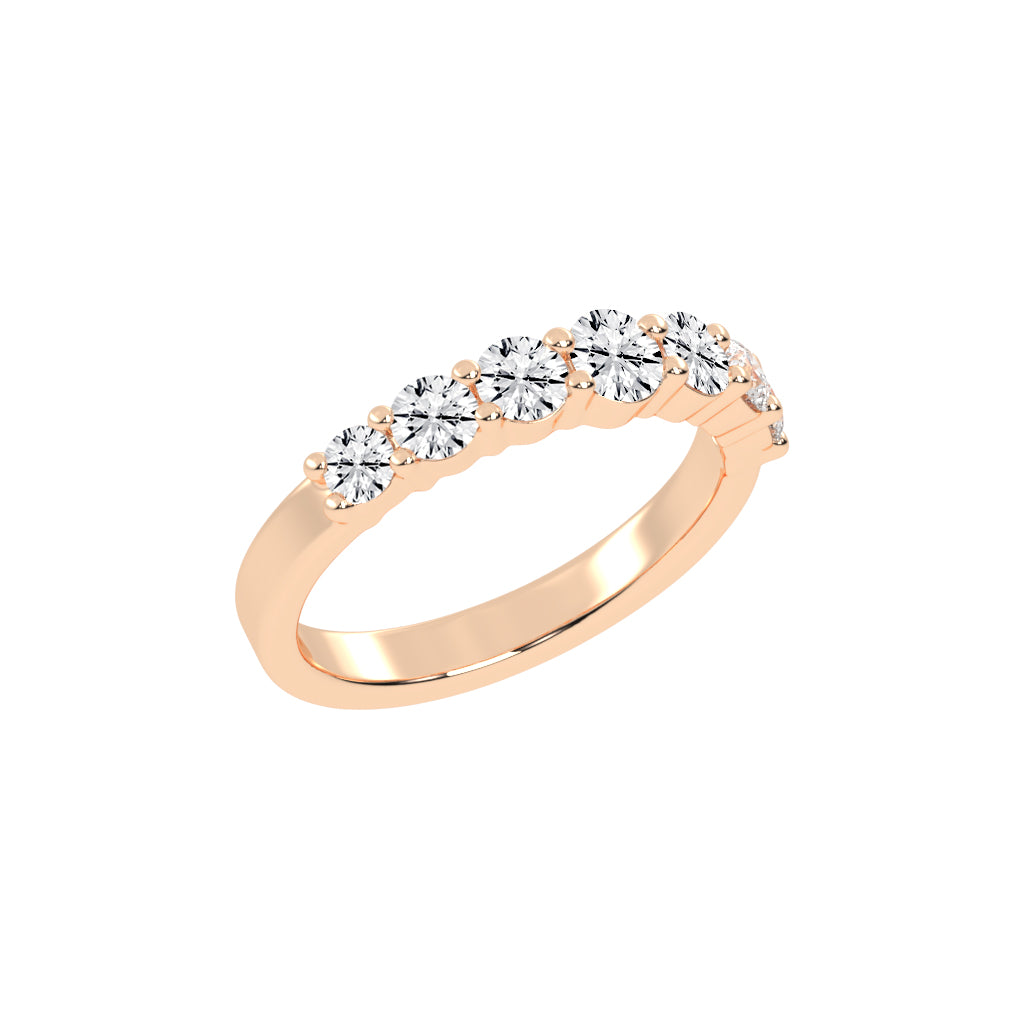 Azura Shared Prong Round Cut Lab Diamond Ring