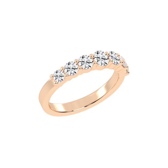 Azura Shared Prong Round Cut Lab Diamond Ring