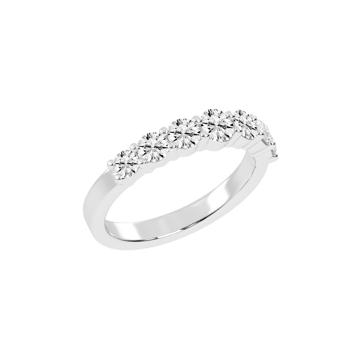 Azura Shared Prong Round Cut Lab Diamond Ring